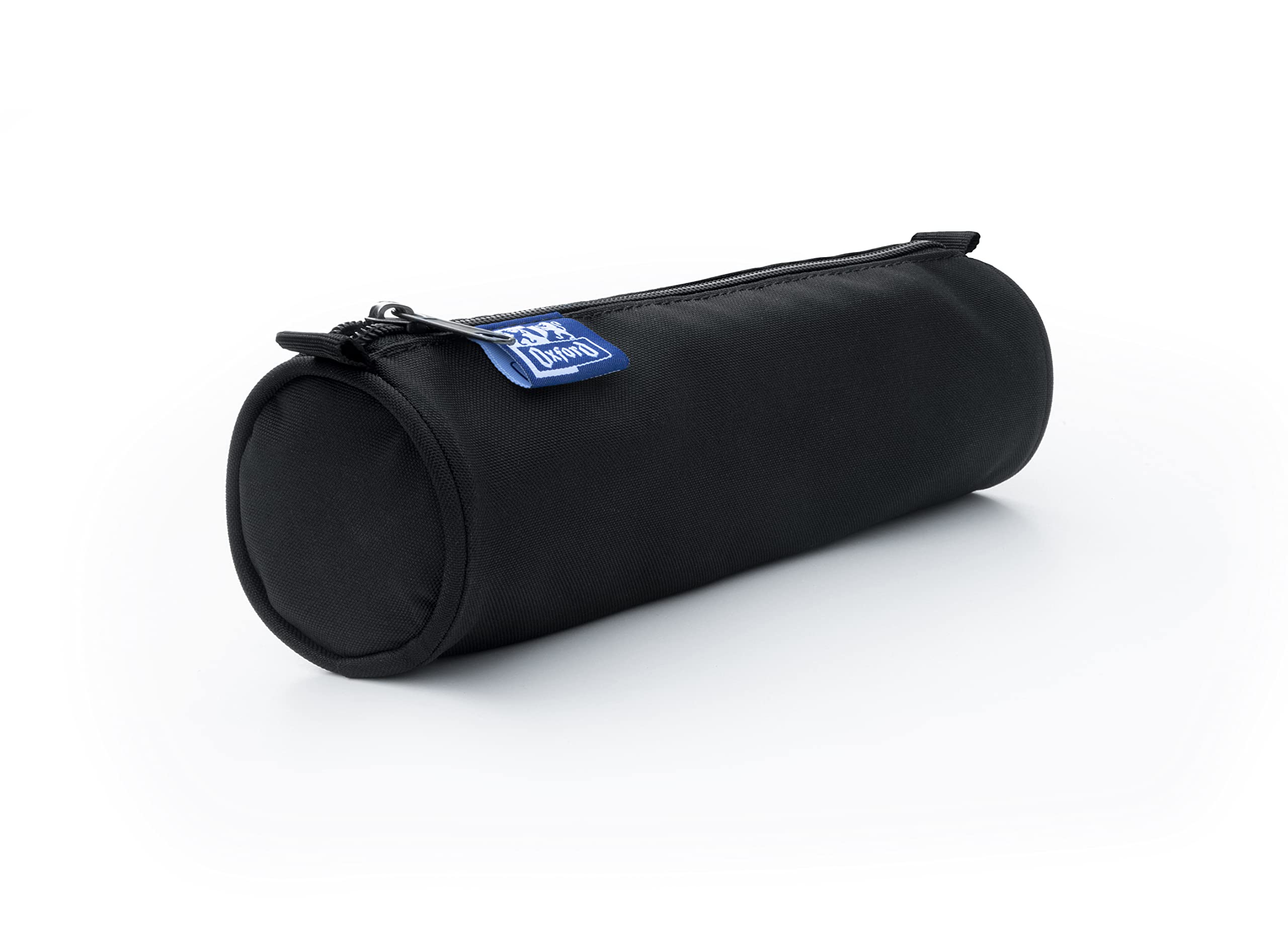 OXFORD Trousse Ronde Classique 1 Compartiment 22x7x7 cm Fermeture Éclair Polyester Noir
