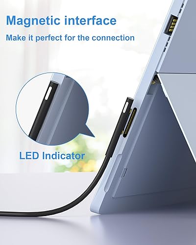 Miniatura 5 de Surface Pro Cargador de coche 15V2.58A Surface Car Adapter para Microsoft Surface Pro 3Pro 4Pro 5Pro 6Pro 7Pro X Tablet, Surface Book, Surface Go,