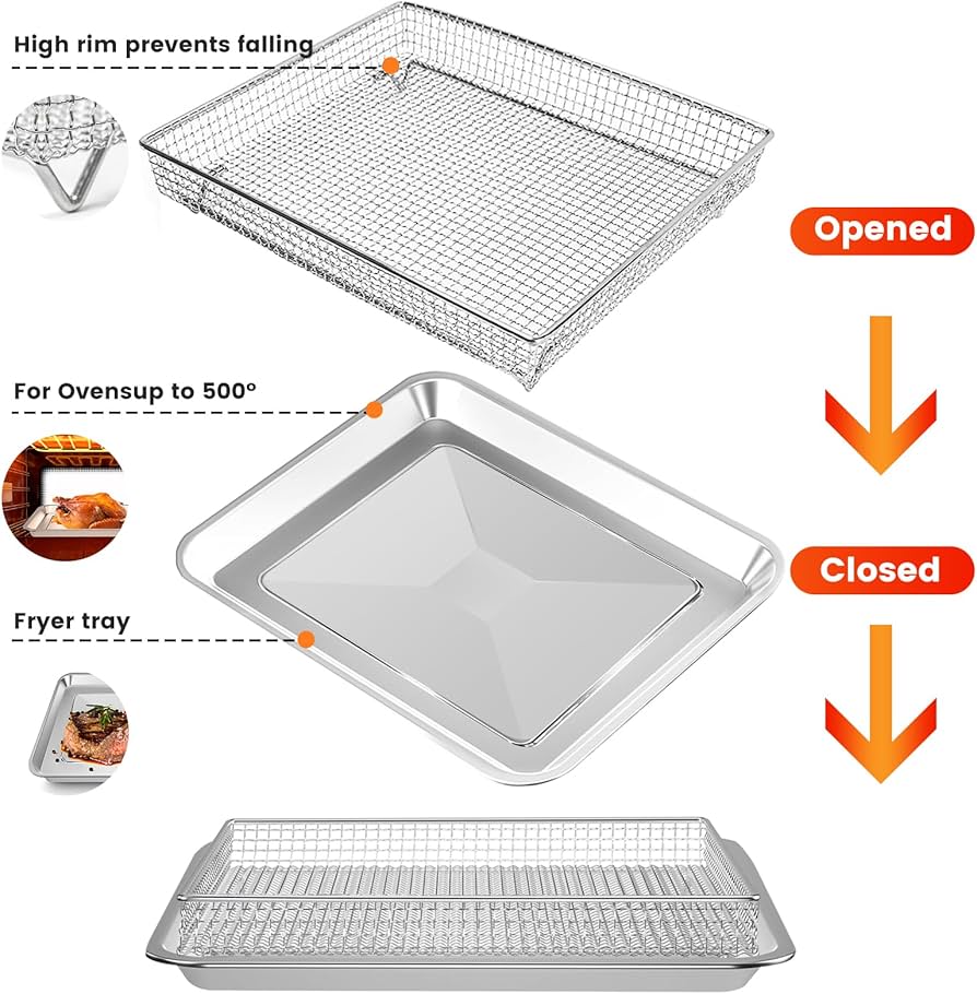 Amazon.com: Air Fryer Basket Tray Replacement for Cuisinart