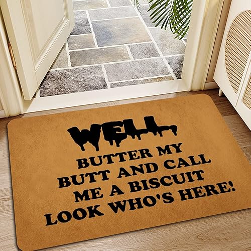 Miniatura 9 de Ytanie Tapetes de bienvenida para puerta delantera, entrada al aire libre, no somos azúcar y especias y todo, tapete de goma antideslizante para el