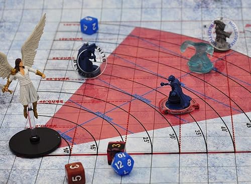 Miniatura 7 de CZYY Juego de plantillas de hechizos para Calabozos y Dragones, Pathfinder, D&D y RPG de mesa