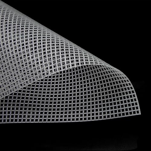 Miniatura 5 de Hojas de lona de malla de plástico de 13.7 x 10.6 pulgadas, lienzo de plástico, bordado, manualidades, hilo acrílico, proyectos de ganchillo de