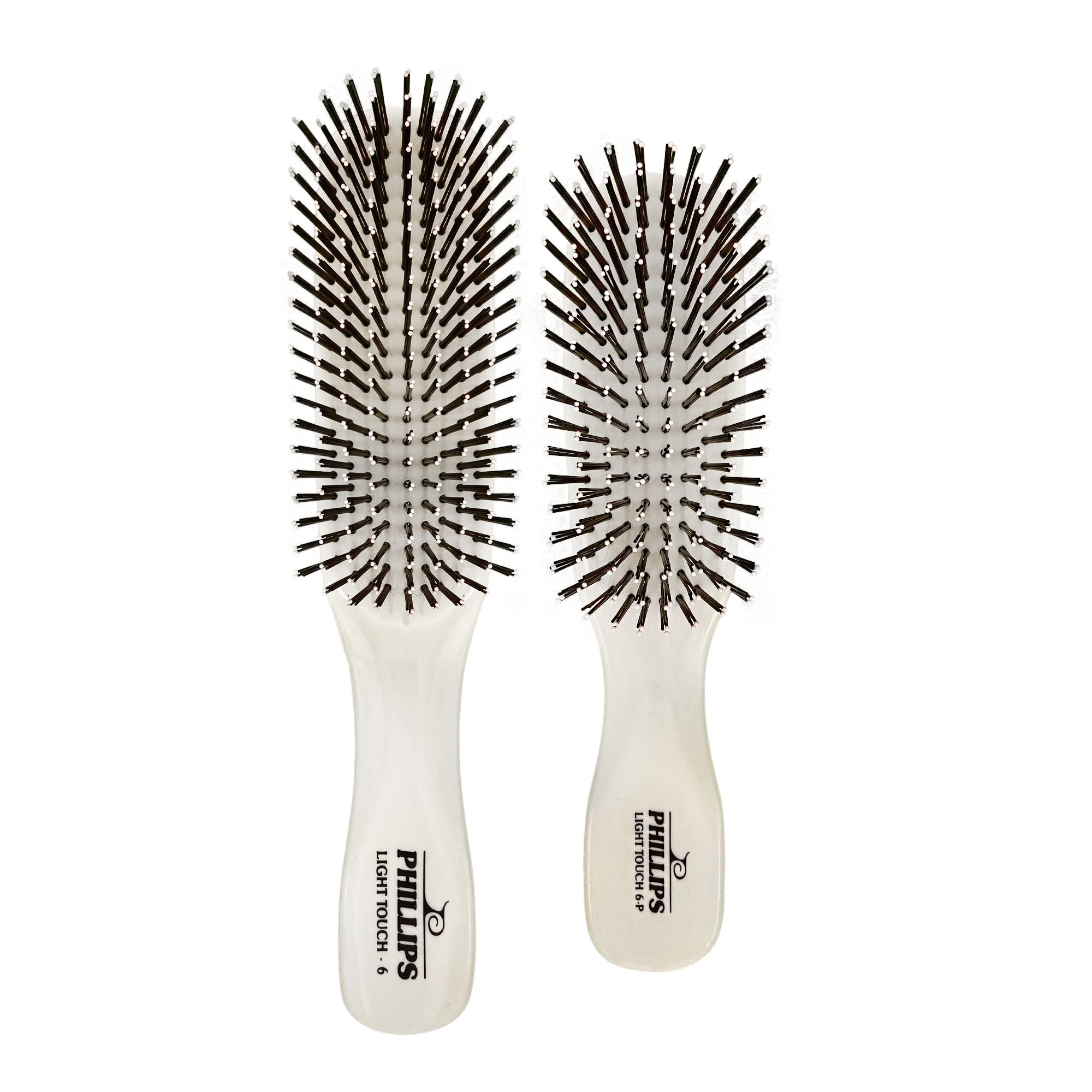 Phillips Brush Light Touch 6 Hair Brush and Phillips Brush Light Touch 6 Purse sized combo pack