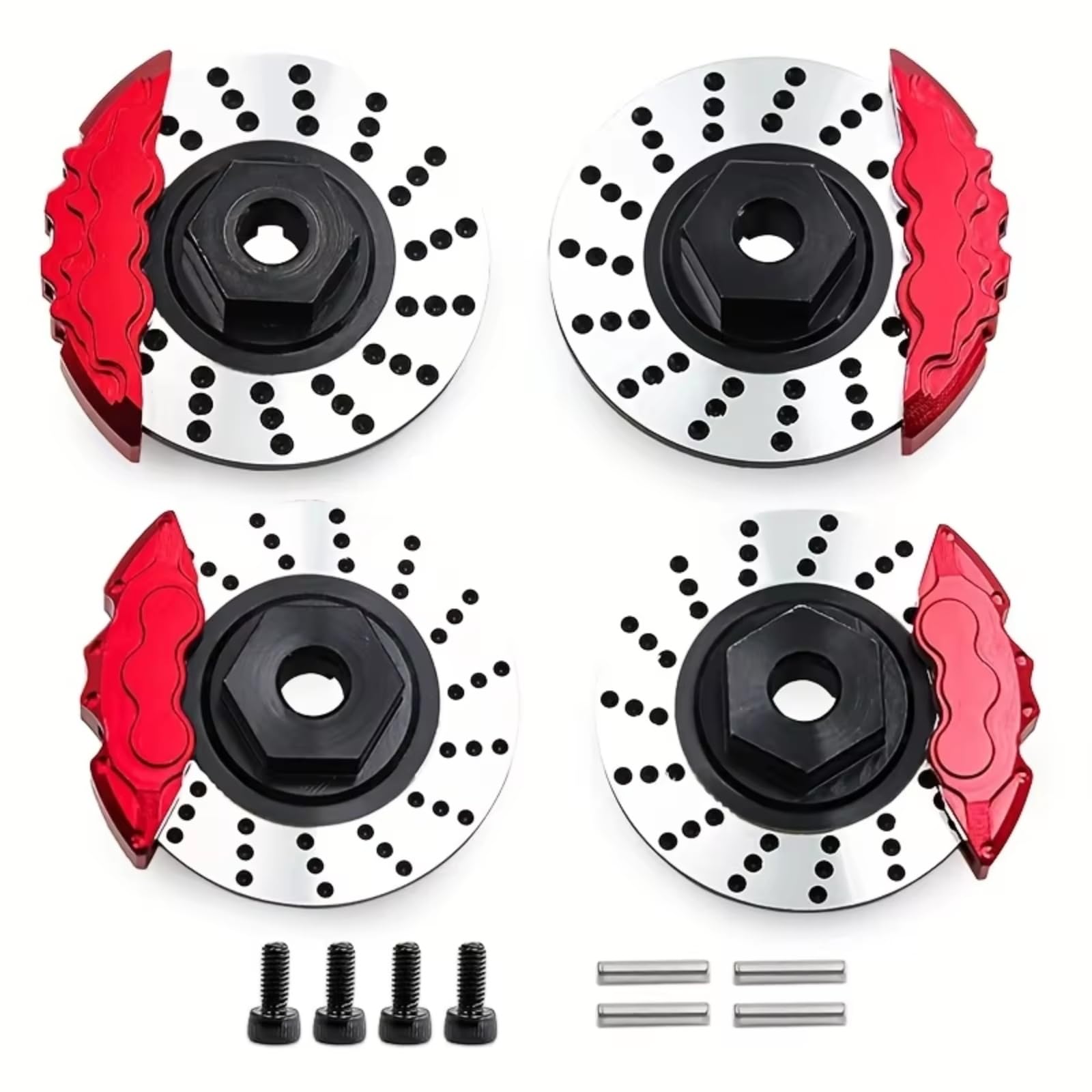 Juguetes Accesorios Compatible con Traxxas 4-Tec Coche Derrape Tracción Trasera 1/10 RC Piezas Upgrade Discos Freno Delanteros Y Traseros 8352 8367