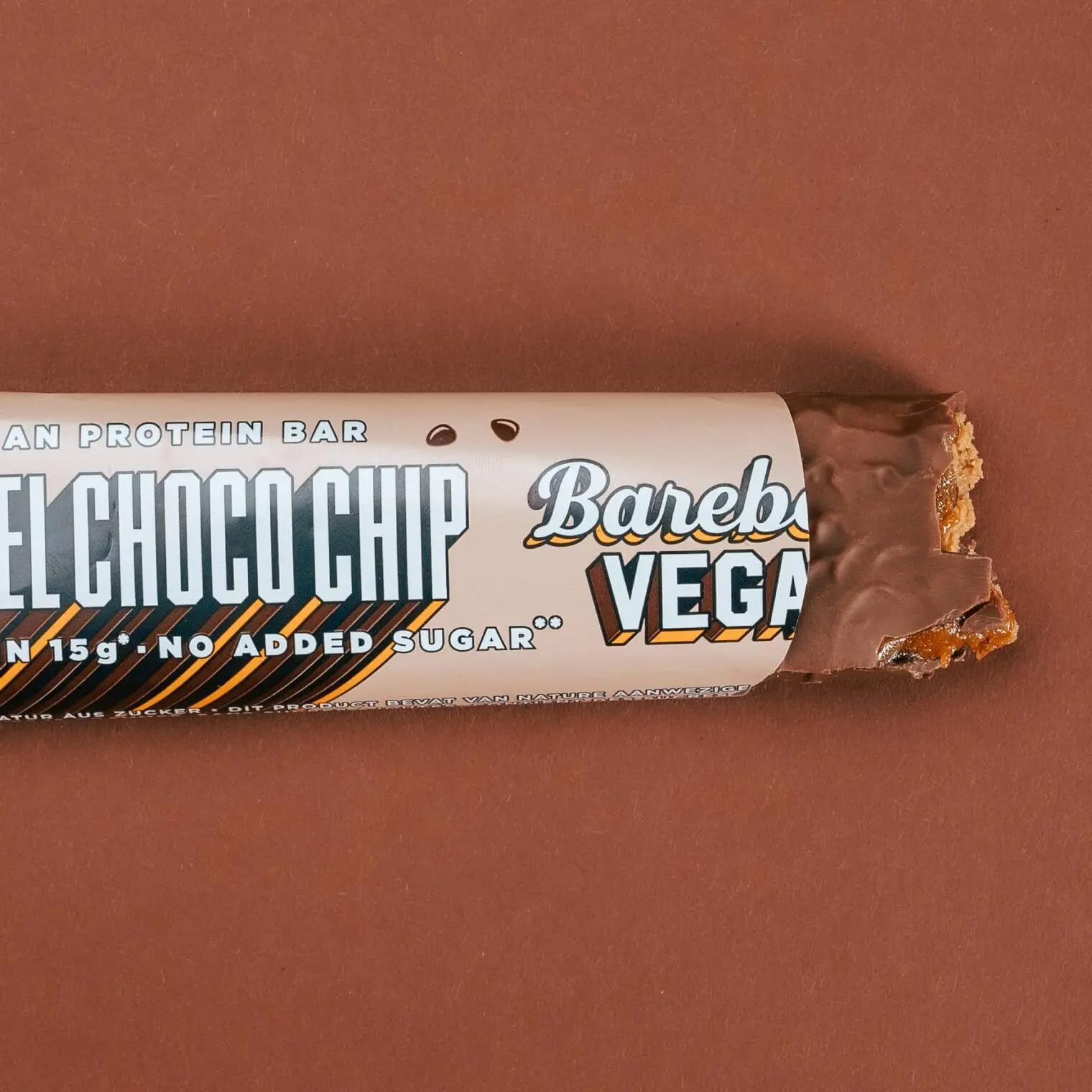 Barebells Vegan Caramel Choco Chip Protein Bar 55g – Plant-Based High Protein Snack, 15g Protein, No Added Sugar, Vegan Chocolate Chip Flavor — Amazon image 4