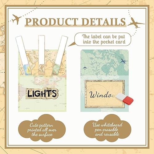 Miniatura 10 de Juego de 75 tablas de anuncios para trabajos en el aula, pizarra, brillantes, juego de gráficos de bolsillo, suministros de regreso a clases, juego