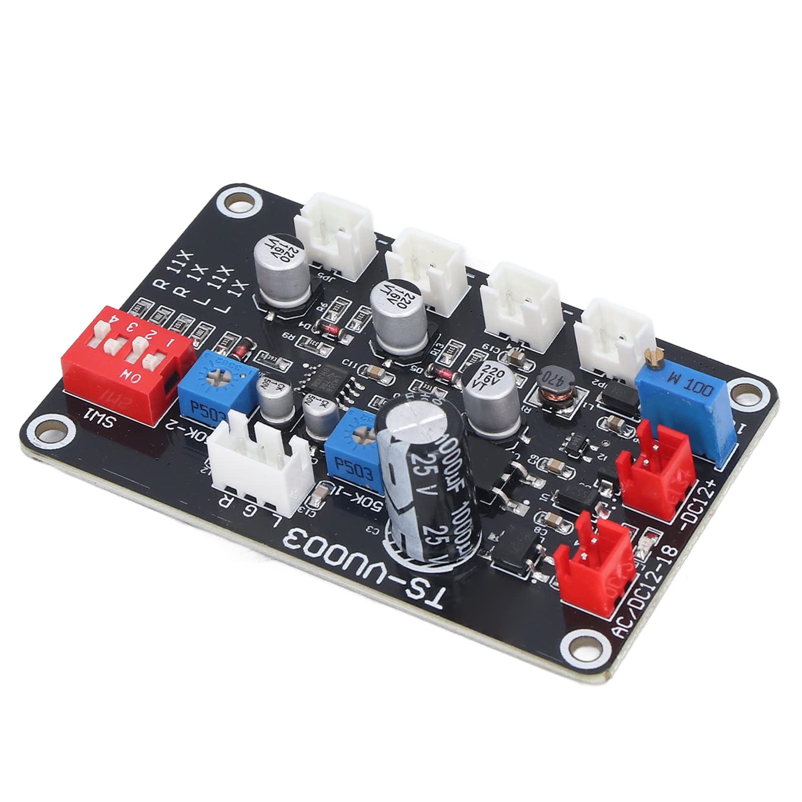 Hilitand TS VU003 VU-Meter-Treiberplatine, Einstellbares VU-Meter-Treiberpanel, Hintergrundbeleuchtung, Treibermodul, Pegelmesser-Treibermodul, DB-Leistungsverstärker, 100 MA