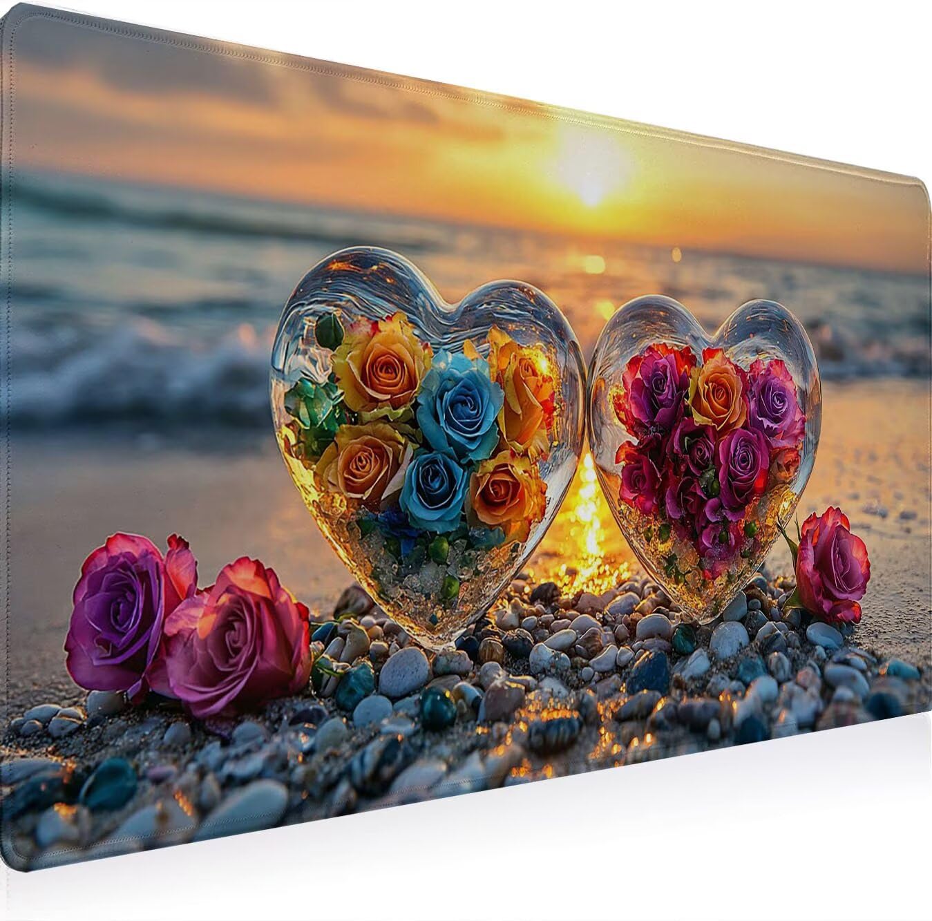 Podkładka pod mysz, podkładka pod mysz XXL 1200 x 600 mm podkładka pod mysz dla graczy, wodoodporna gumowa podstawa, duża podkładka pod mysz do gier na biurko szyte krawędzie wodoodporna