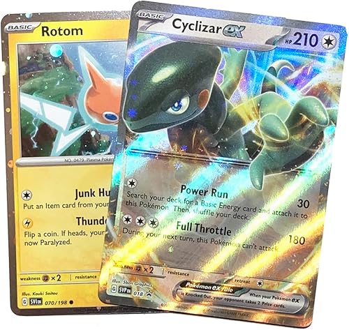 Cyclizar ex - SVP018 Black Star Promo - Juego de tarjetas promocionales Pokemon - Rotom Holo Foil exclusivo