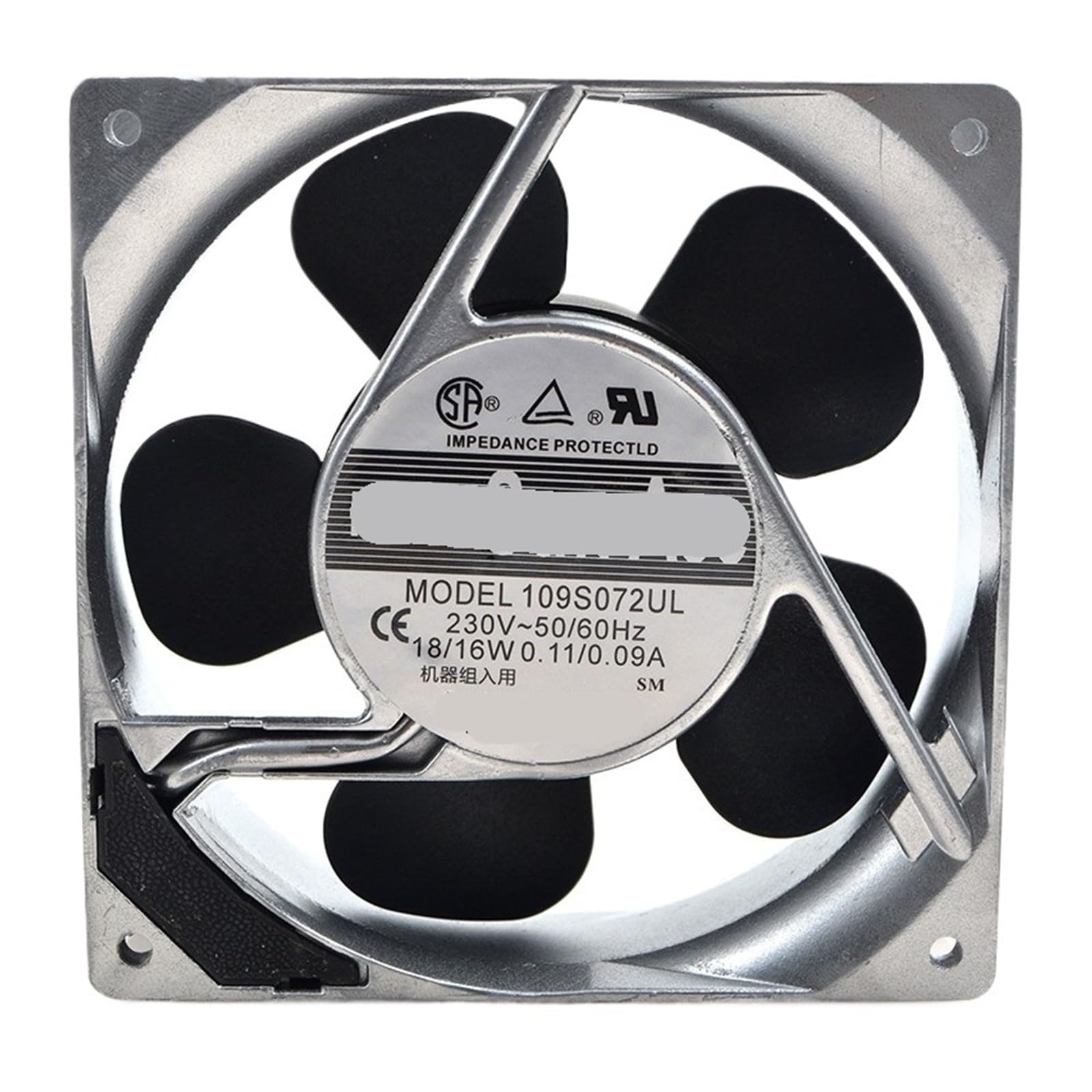LZIKKGKI 109S072UL 230VAC 18/16W 0.11/0.09A 12038 120 * 120 * 38mm 12CM COOLING FAN(1)