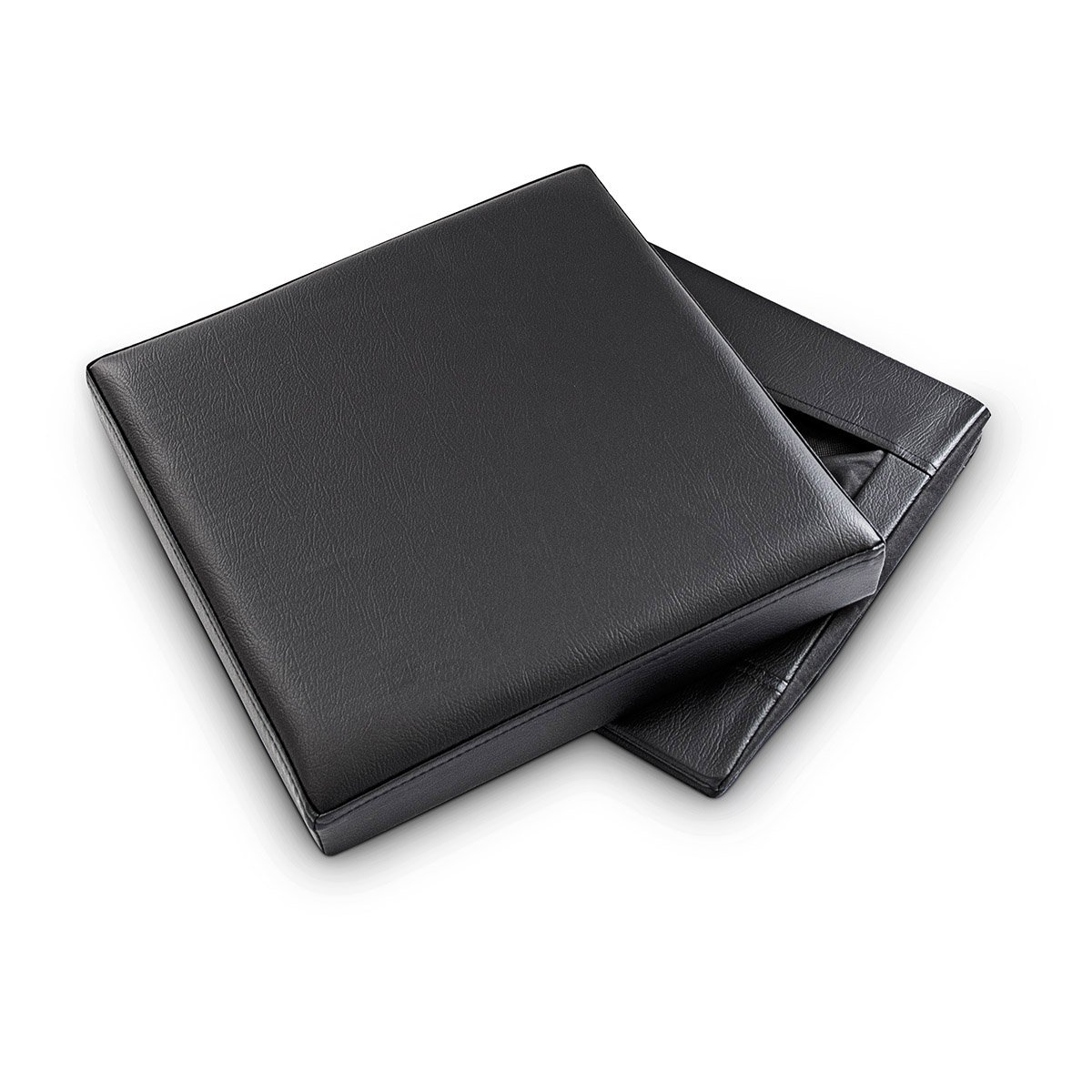Relaxdays Hundebox Sitzhocker HBT 38 x 38 x 38 cm Stabiler Sitzcube mit praktischer Tierhöhle für Hunde und Katze aus hochwertigem Kunstleder und Deckel zum Abnehmen für Ihren Wohnraum, schwarz