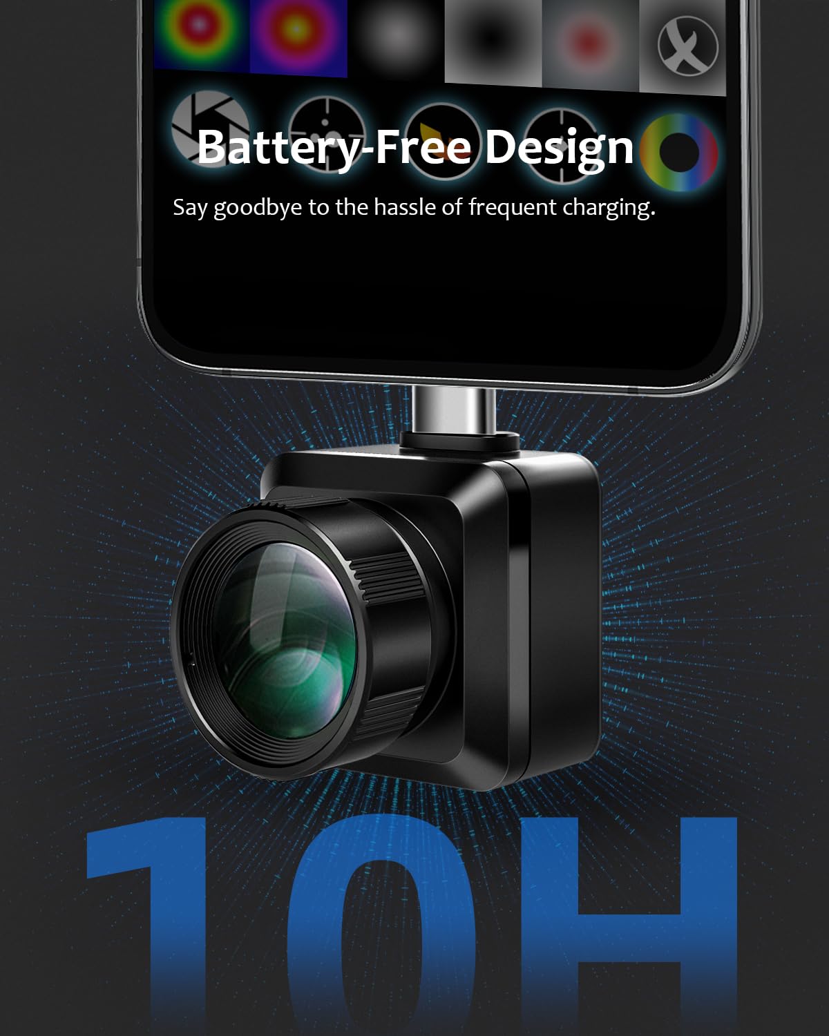 Infiray Infrared T2 PRO Thermal Camera for Android, 256x192 IR High Resolution, Video Recording, Works for Smartphones and PC & Tablets - Image 7 thumbnail