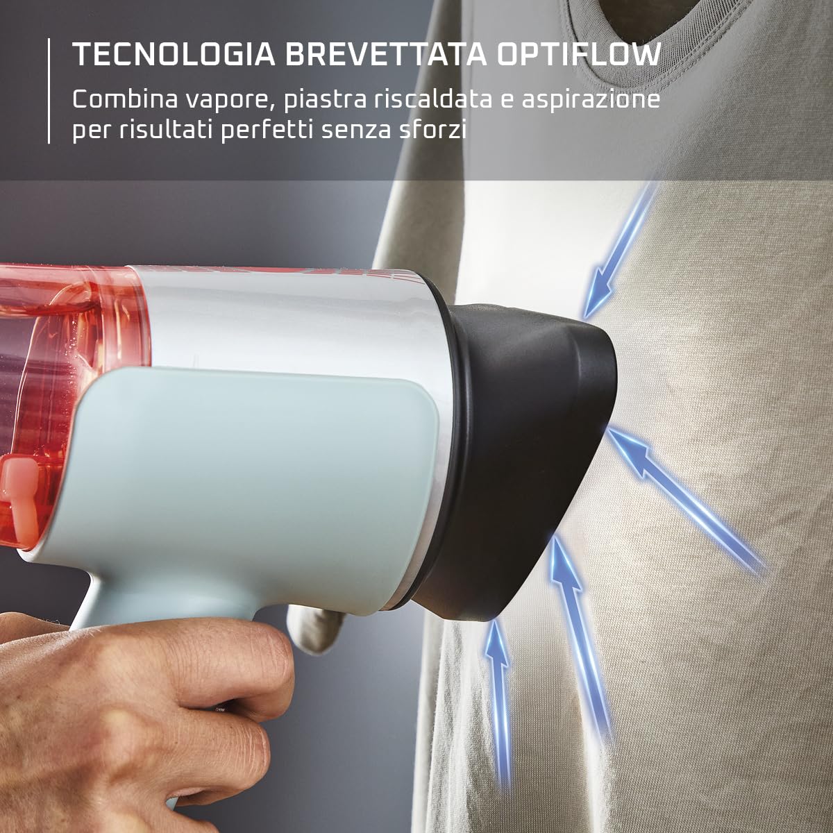ROWENTA AeroSteam, Stiratrice Verticale, Risultati come il Ferro da Stiro, Stiratrice per Capi Rapida e Intuitiva, Efficienza Energetica, DR9814F0