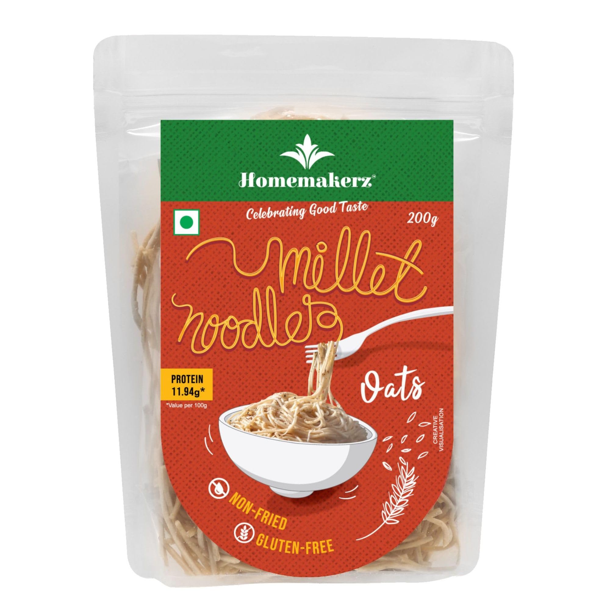 Homemakerz Oats Noodles, Natural, Preservative, Gluten & Fat Free, Not Fried & No Oil, Zero Maida & Wheat, Healthy & Tasty Hakka Noodles, 200g (B08HCNLHYF) Amazon Price History, Amazon Price Tracker