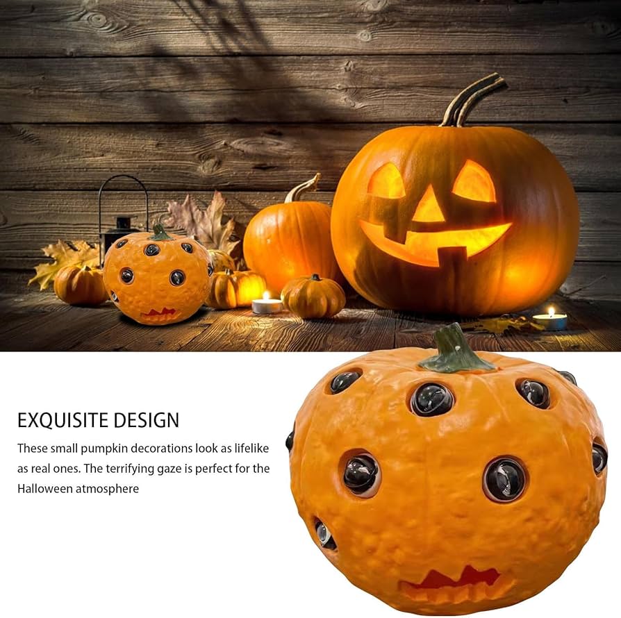Amazon.co.jp: ハロウィンかぼちゃの飾り - 不気味なクラフト 目を細め