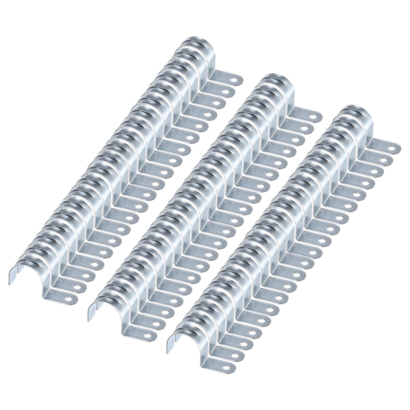 QUARKZMAN 100pcs Abrazadera Para Conduit, Abrazadera EMT De Un Agujero En Forma De U, Diámetro De Tubo De 40mm 1 9/16 Pulgadas, Para Fijación De Manguera Y Cable.