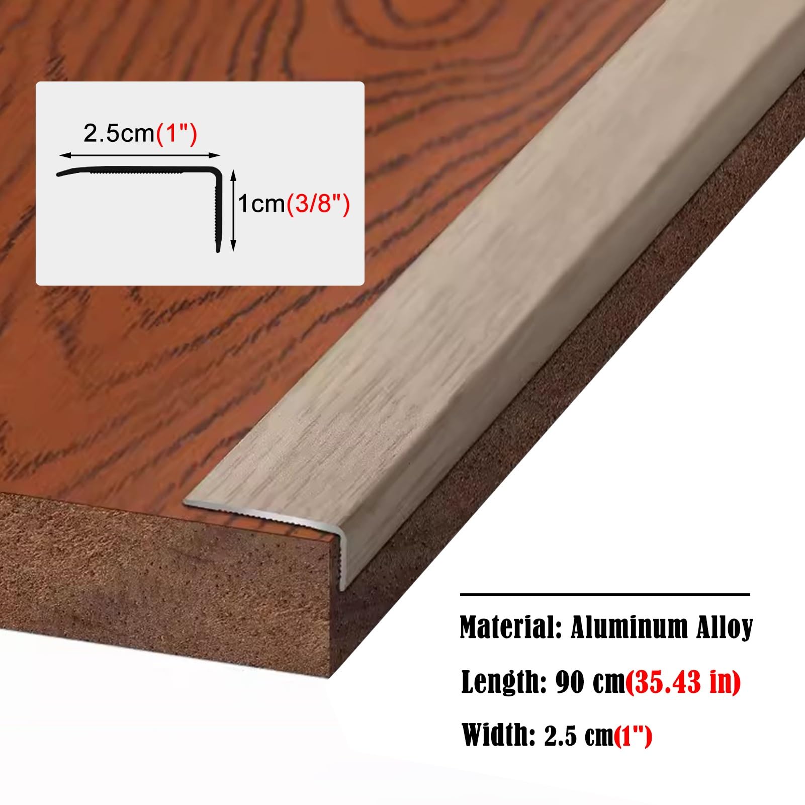 Amazon.co.jp: 見切り材 床 L字型の床階段ノージングプロテクター