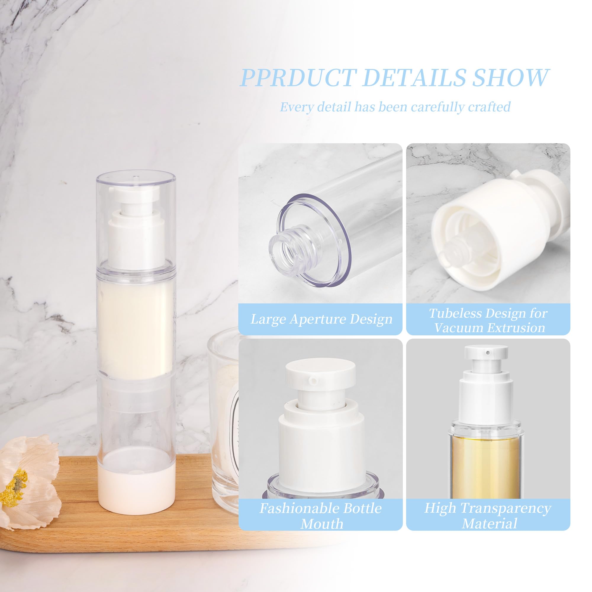 WENLISELL 12 PCS Airless Pump Bottle 50ml - Image 3