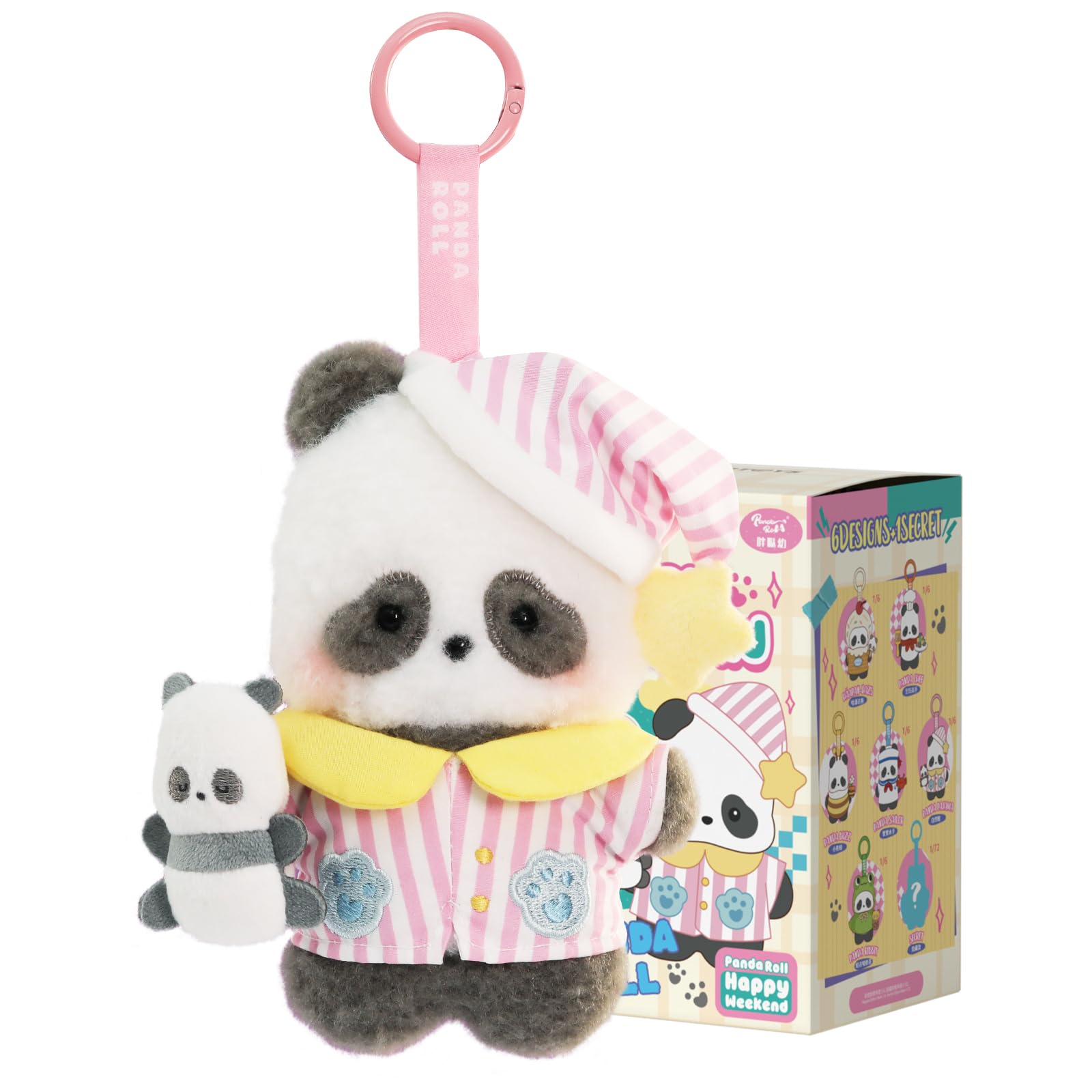 52TOYS BLINDBOX PANDAROLL Happy Weekend Series Plush Blind Box Figure Gacha Collection Toy Painted Collectible Birthday Christmas Gift (Pack of 1) : Hobbies