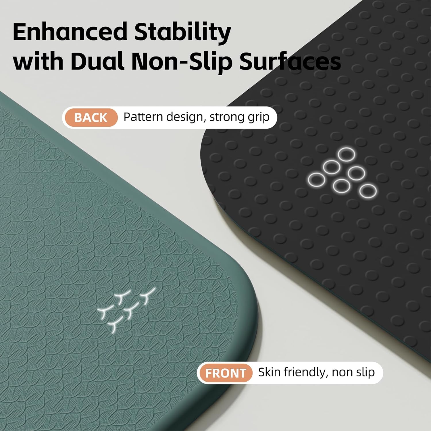 Foldable Yoga Mat 74"x26" with Yoga Pose Guide Pattern | 0.4" (10mm) Thick Non-Slip TPE Exercise Mat | Portable 7-Fold Design for Home Gym, Travel, Pilates & Full-Body Workouts