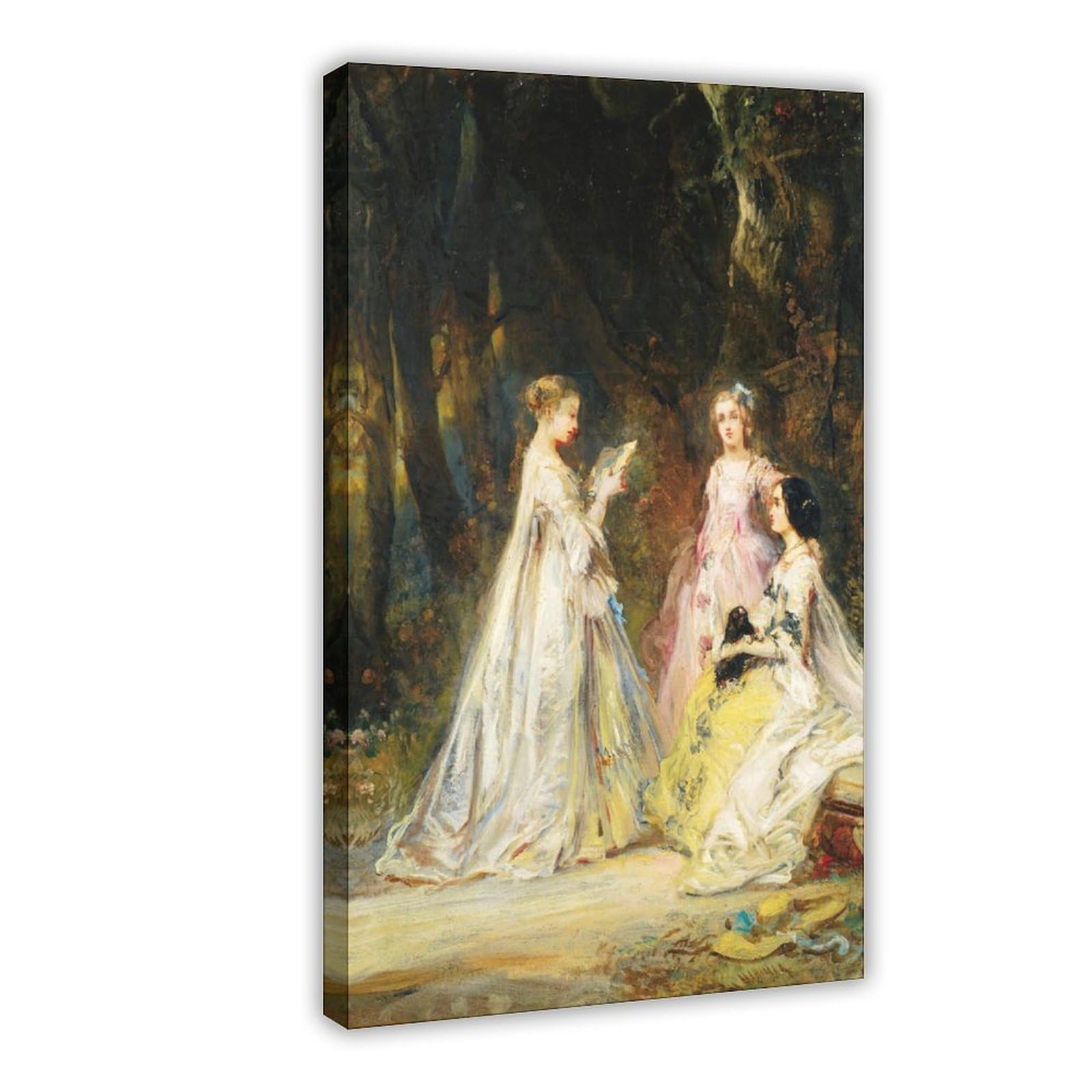JFECTH Reading in The Park Canvas Poster for Living Room Decor Gift