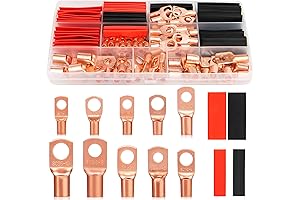 150Pcs Battery Cable Terminals with Heat Shrink Kit