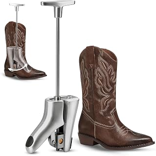 Heavy Duty Cast Aluminum Instep and Vamp Boot Stretcher, Adjustable Shoe Stretcher for Men & Women, Relieves Tightness for Western, Cowboy, Hiking, Work & Riding Boots