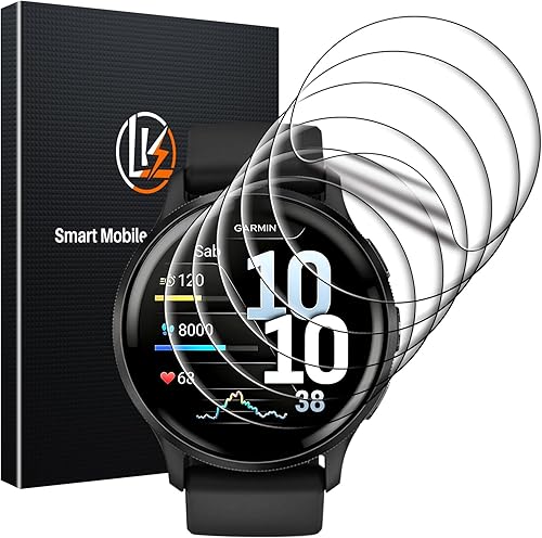 Miniatura 10 de LK 6 Pack para Garmin Venu 3s Protector de Pantalla 41mm - Protector de Pantalla de TPU Suave Auto-Reparable Anti-Arañazos para Garmin Venu 41mm