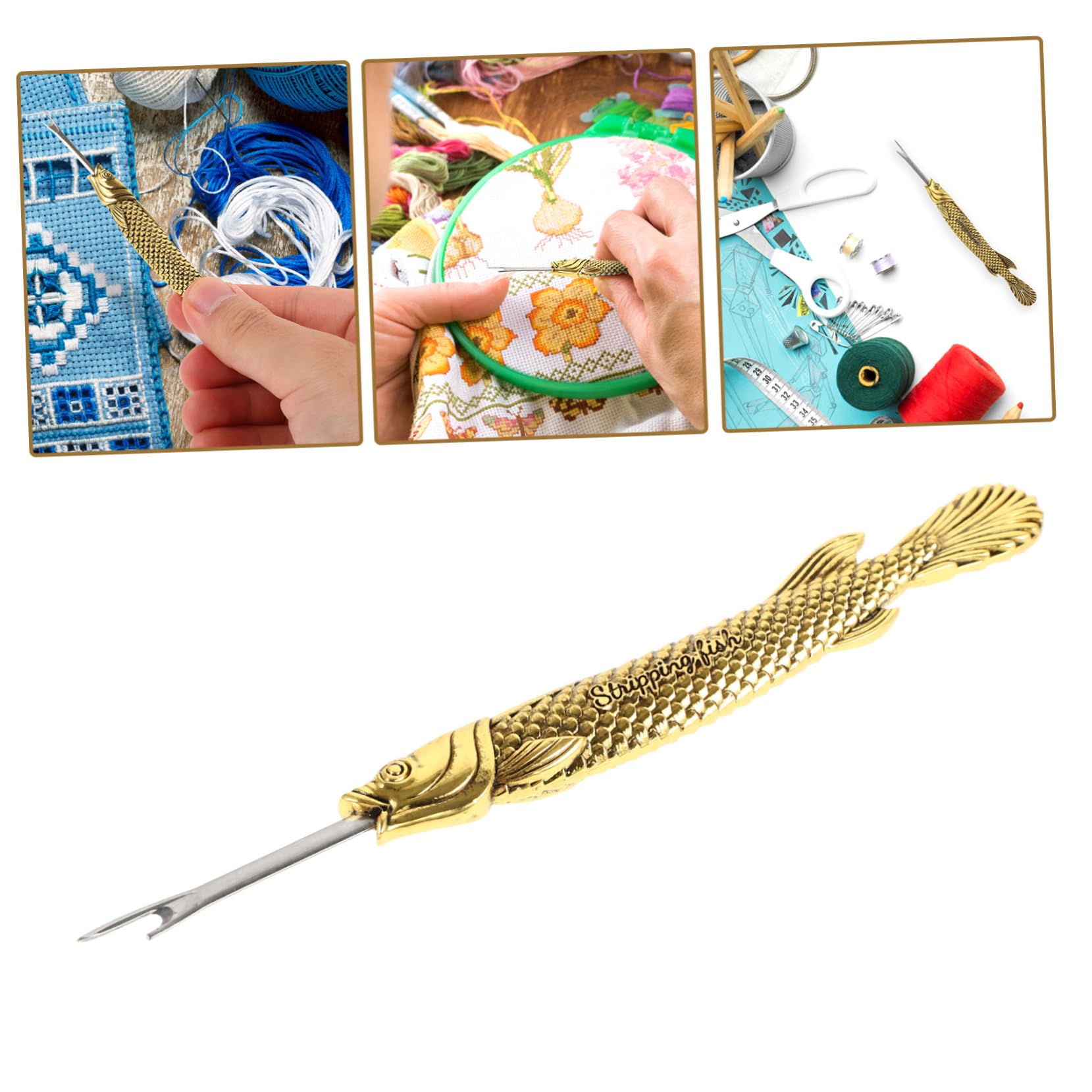 DOITOOL 4 Pezzi Strumento da Cucito Ergonomico per Rimozione Cuciture Cuciture Antiscivolo Utensile Pratico per Fai da Te Viaggio Confortevole e Facile da Usare