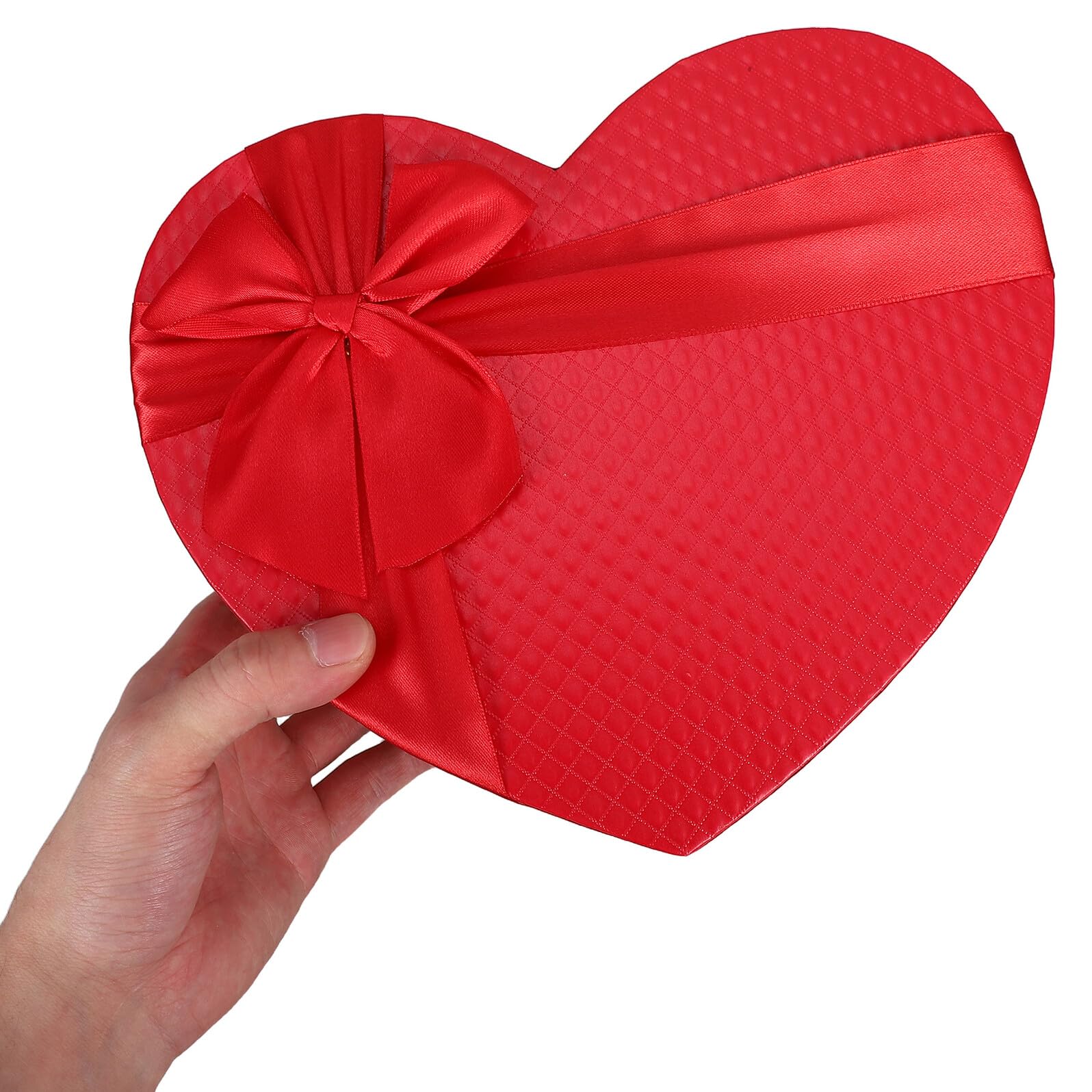 HOLIDYOYO Herzförmige Geschenkbox 3 Stück aus Langlebigem Papier Zarte Dekorative Verpackung für Blumen und Geschenke zu Valentinstag Hochzeit Muttertag