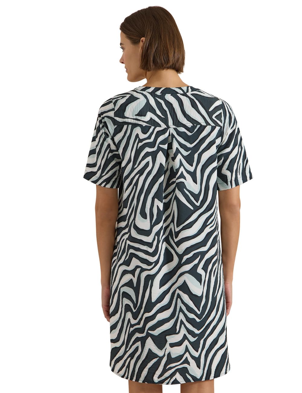 Cecil Damen 1409200 Knielanges Kleid mit Zebraprint (1er Pack)