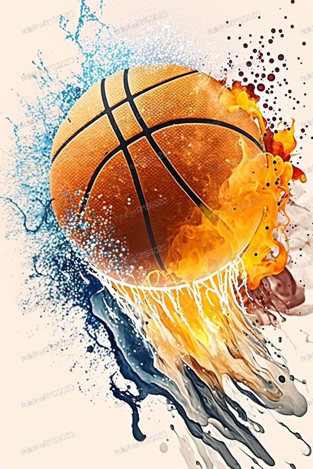 1000 Piece Wooden Puzzles for Adults & Kids- Watercolor Soccer Ball - Leisure Toys for All - Best Gift for Birthday Party - Stress-Free Starter Puzzle for Beginners