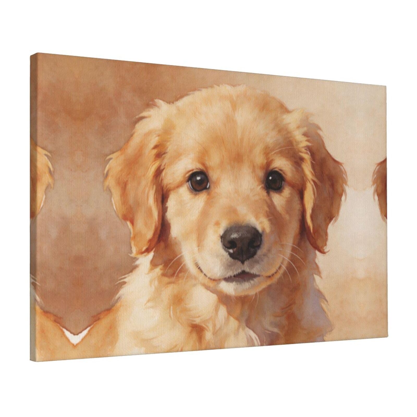 CNTDBU Dog Wash Print Canvas Wall Art 16x24 Inch-Large Modern Painting Print for Living Room, Framed Ready to Hang Artwork for Bedroom