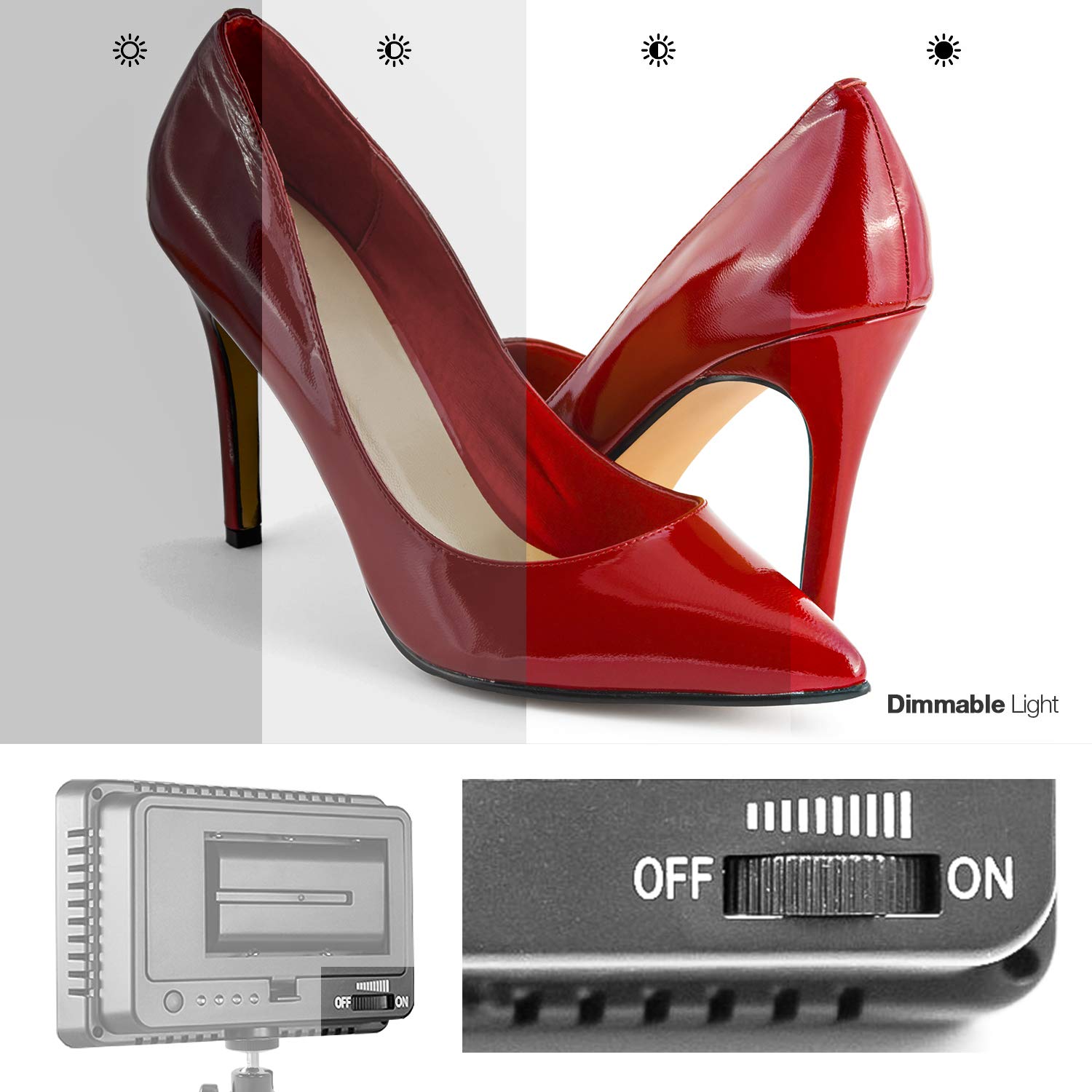 LimoStudio 160 LED Video Light for Digital DSLR Camera, Camcorder, High