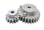 INVENTO 1pcs 3D Printed Plastic Spur Gear 14 Teeth + 26 Teeth, 1.5 Module, 10mm Width, 8mm hole for DIY Projects