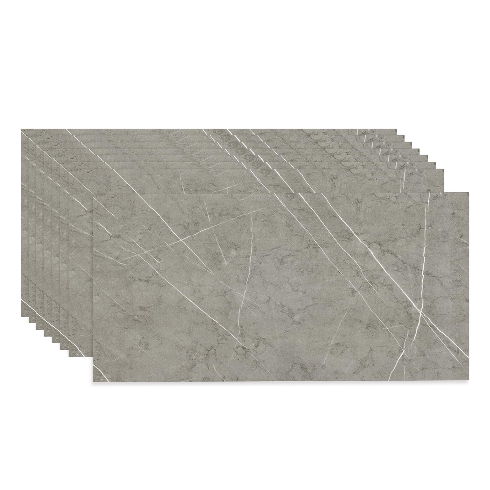Fantasnight Klebefliesen Selbstklebende Küche Fliesenaufkleber | Marmor 60 x 30 cm 10 Stück Wasserdicht, Abnehmbare Fliesen Folie für Küchenrückwand, Bad, Schrank