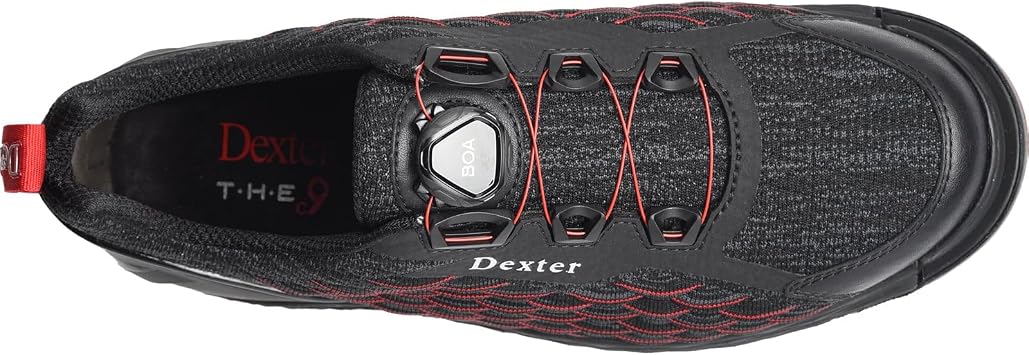 Dexter Men's THE C9 Knit BOA Bowling Shoes - Available in Medium and Wide Width - Interchangeable Slide Soles and Heels - Made for Both Left and Right Handed Bowlers