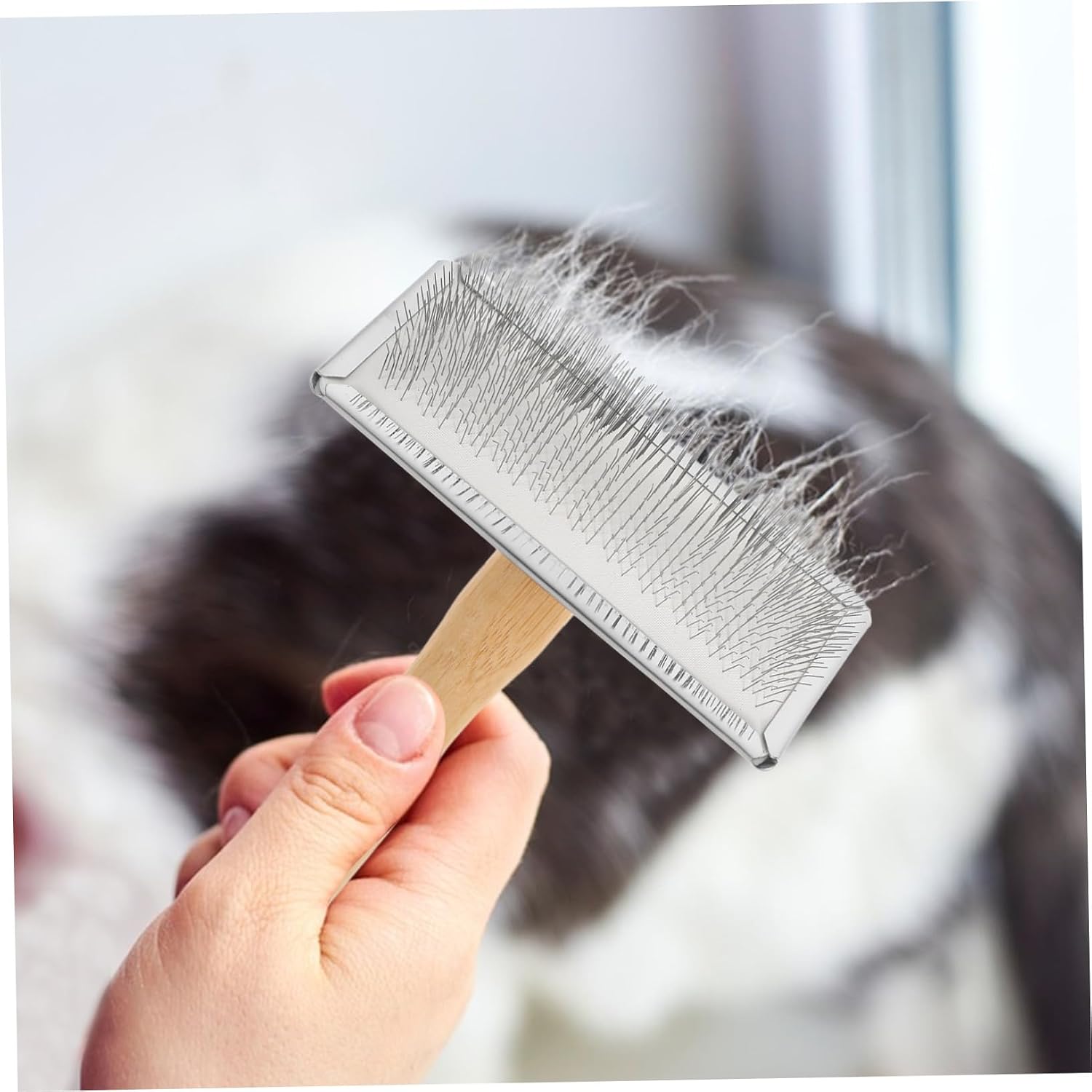 ARTIBETTER Wool Carder Needle Felting Brush Ergonomic Handcrafted Tool for Efficient Wool Crafting Durable Design for Needle Felting and Pet Grooming Projects
