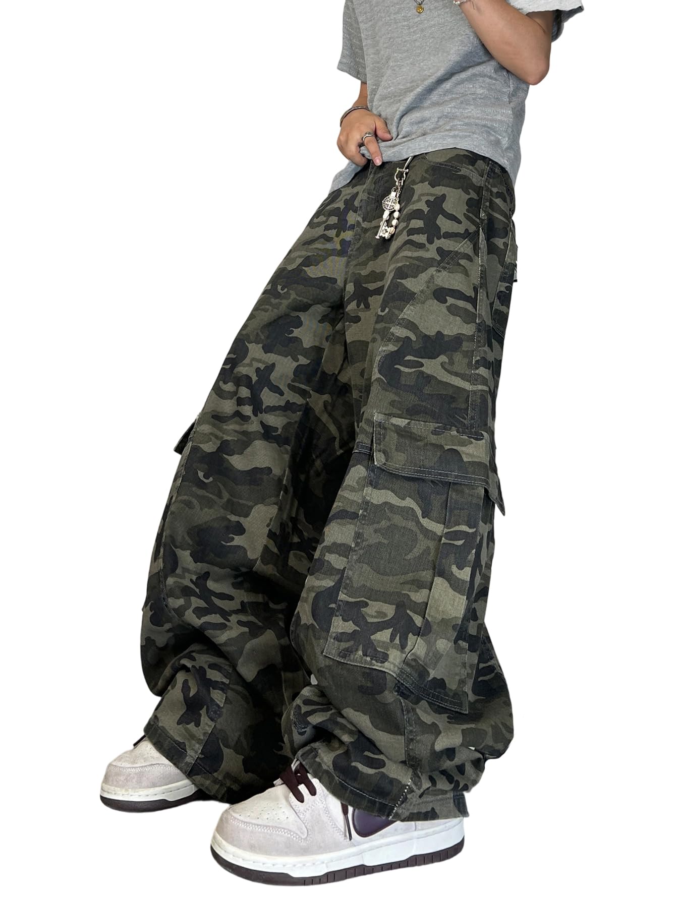 DFGIGT Men's Baggy Barrel Jeans