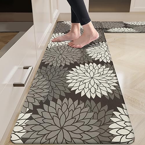 Miniatura 112 de HEBE Kitchen Mat 20"x71" Anti Fatigue Floor Mat Runner Non Slip Kitchen Mats for Floor Waterproof Kitchen Rugs and Mats Ergonomic Cushioned Comfort