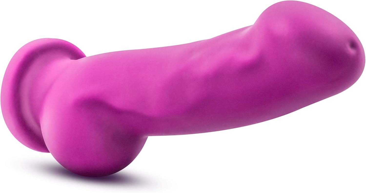 Blush Adult Sex Toys – Avant D7 Ergo – 7.5 Inch G Spot & P Spot Dildo – Platinum Cured Purio Ultrasilk Dual Density Silicone Dildo with Suction Cup & Strap-On Compatible – Women Men Couples – Purple