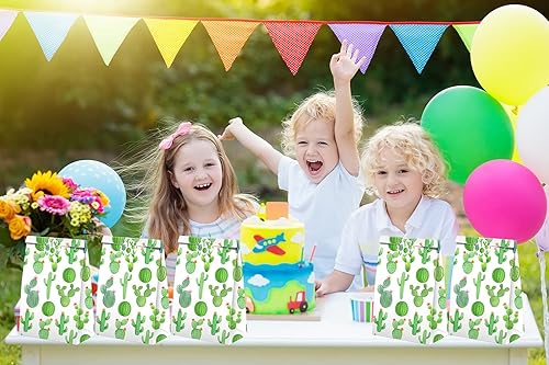 Miniatura 6 de Bolsas de dulces con calcomanías para fiestas de cactus – Bolsas de regalo de fiesta – Suministros de fiesta de cumpleaños con temática de cactus