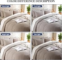 Vista 121 de NEXHOME PRO Funda de edredón Twin XL 100% algodón lavado, transpirable, duradera, texturizada, similar al lino, juego de ropa de cama para el hogar