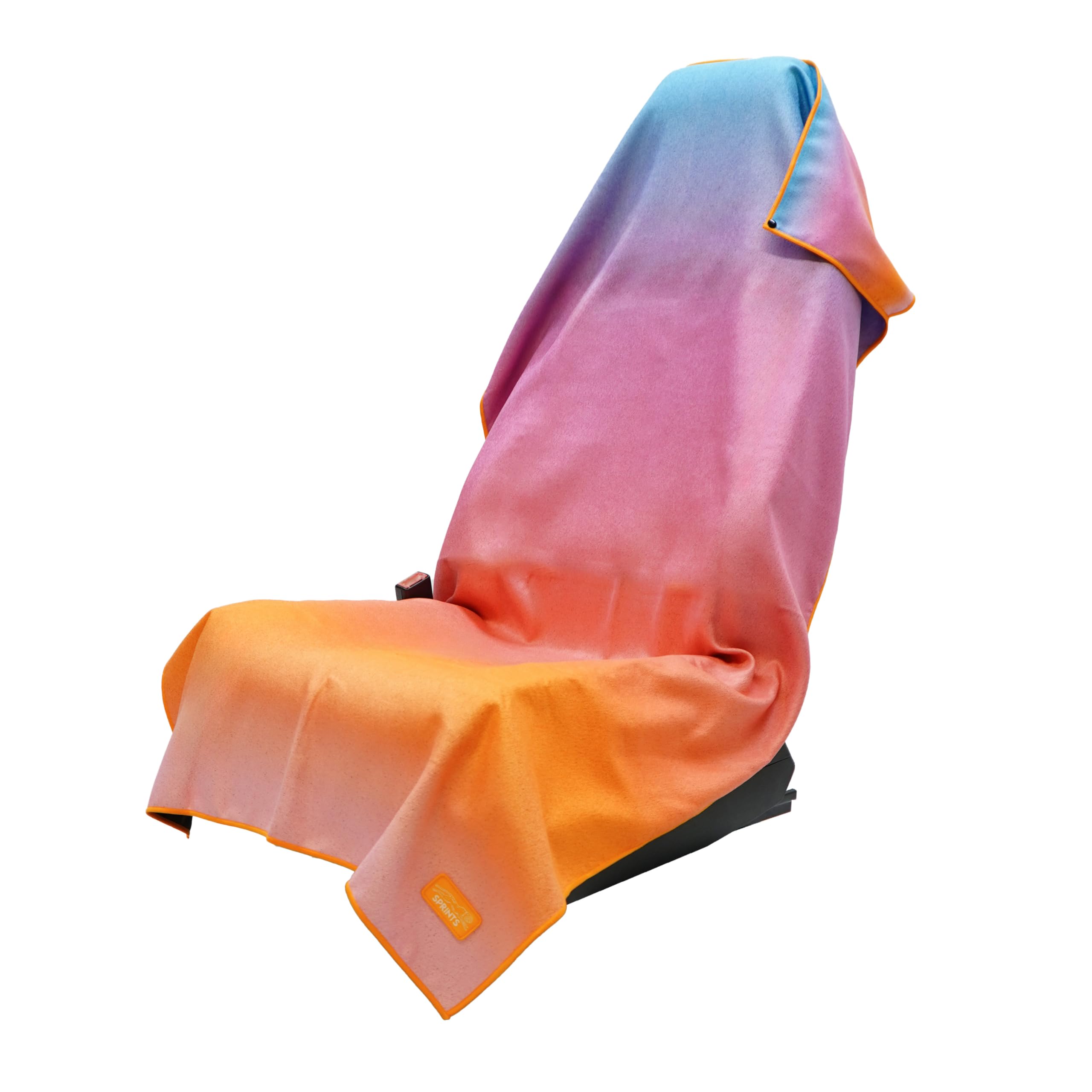 Sprints Athletic Running Towel, Full-Sized, Car Seat Cover - Performance Microfiber (Golden Glow)