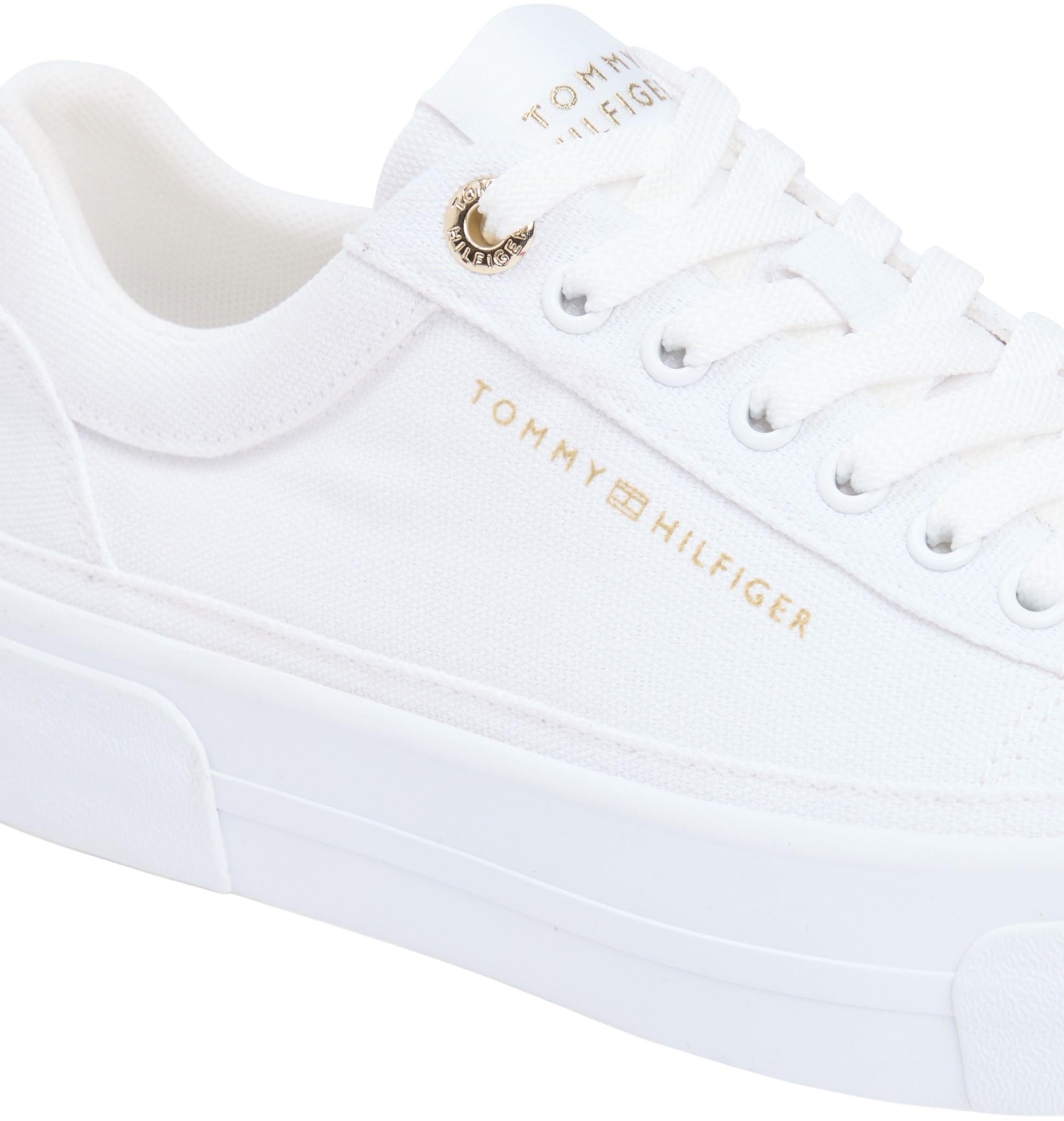 Tommy Hilfiger Damen Th Foxing Platform Canvas Fw0fw09480Low Top