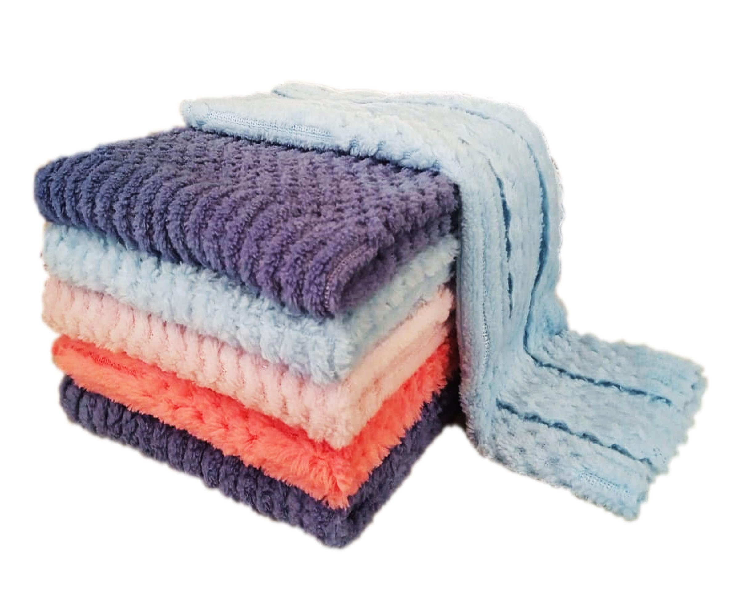 DIVYAH Microfiber Dish Towel for Cleaning | Set of 6 | Super Absorbent Quick Drying, Reusable Dish Washing Cloths for Cleaning, Fluffy, 250 GSM, Dishcloth Home/Kitchen Essential (B0CV9S56NJ) Amazon Price History, Amazon Price Tracker