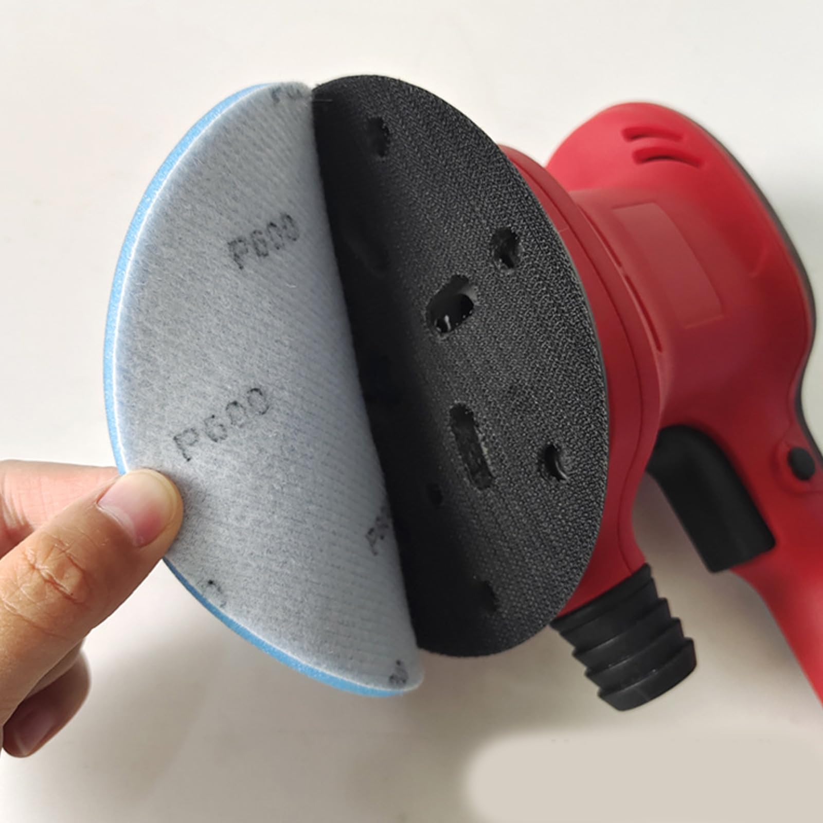 20 discos de lija redondos de 6 pulgadas, papel de lija abrasivo para pulir papel de lija abrasivo de madera, amoladora de metal, disco de lijado esponjoso
