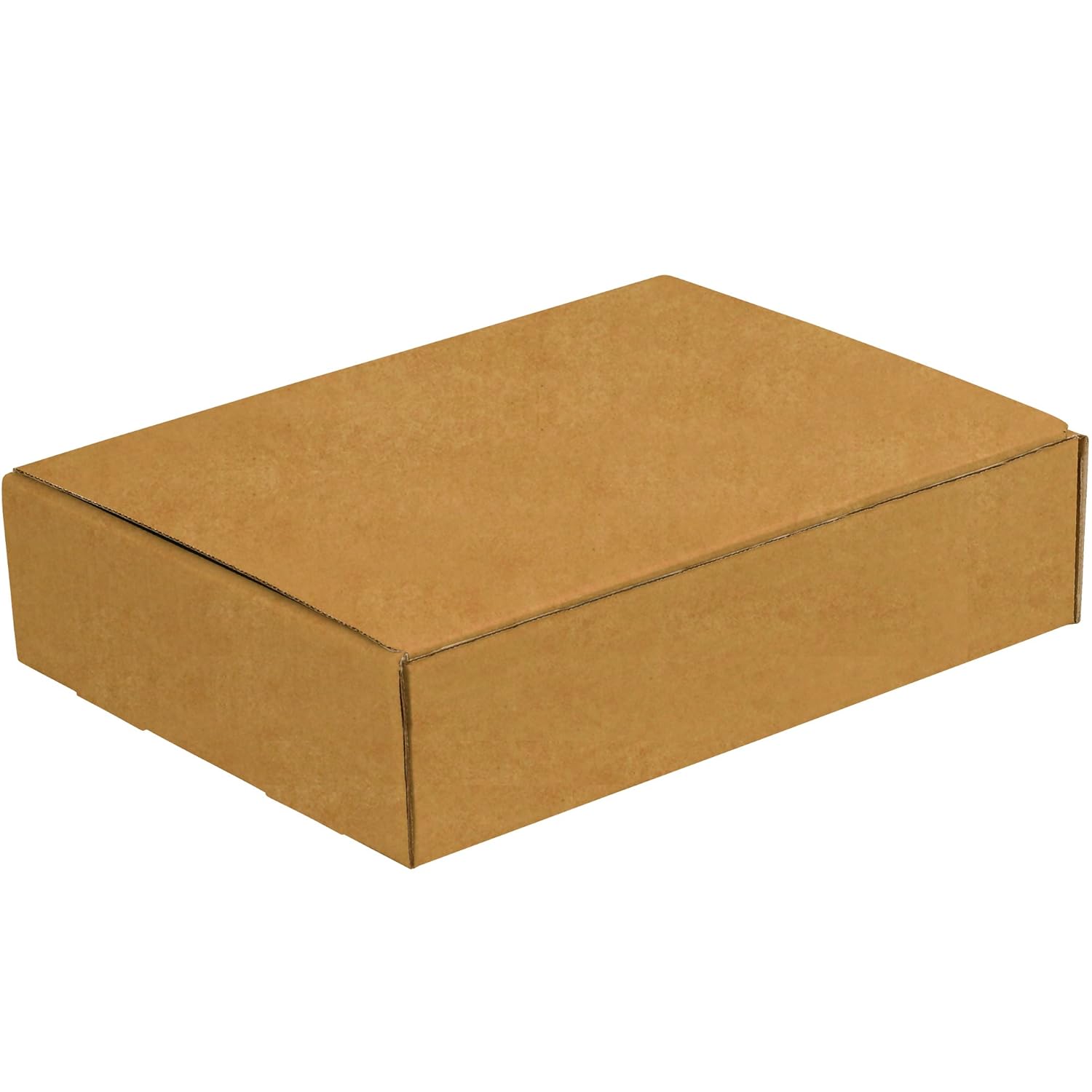 Aviditi Brown Kraft Literature Mailing Boxes, 12 1/8 x 9 1/4 x 3 Inches, Pack of 50, Crush-Proof, for Shipping, Mailing and Storing (M1293K)