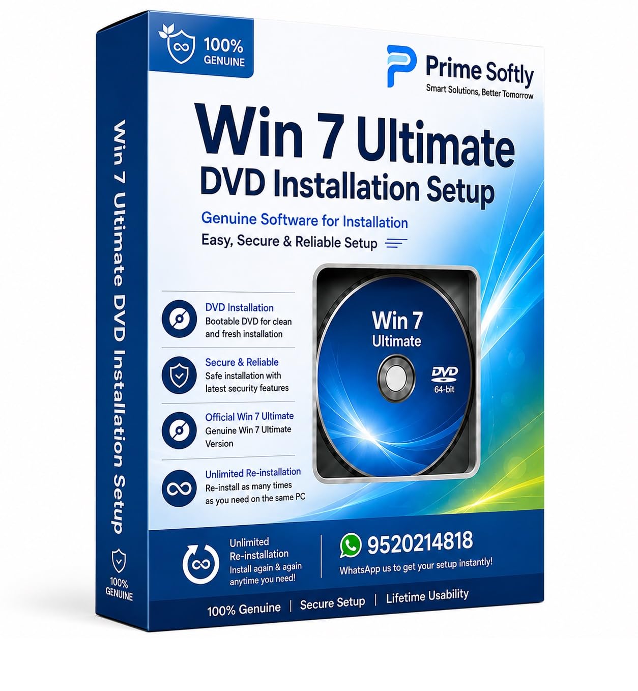 Win 7 Ultimate DVD Installation Setup Disc for 64-Bit PC | Bootable Installation Media | Fresh System Installation & Recovery | Desktop & Laptop Compatible | Easy Setup-picture-10
