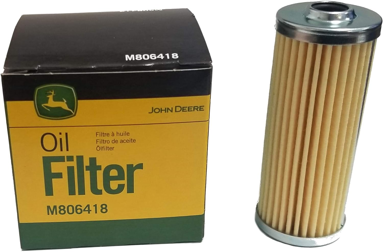 John Deere Original Equipment Fuel and Oil Filter M806418/MIU804763 Kit - M806418E